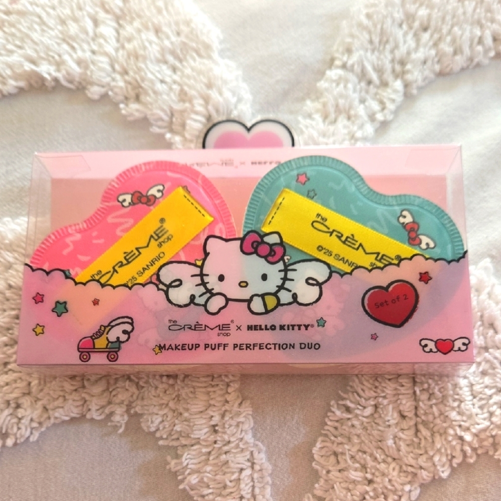 The Creme Shop Hello Kitty Pink and Blue Makeup Puff Perfection Duo NIP